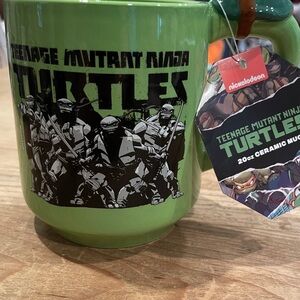 NWT Teenage Mutant Ninja green black Nickelodeon Ceramic 20 oz Mug